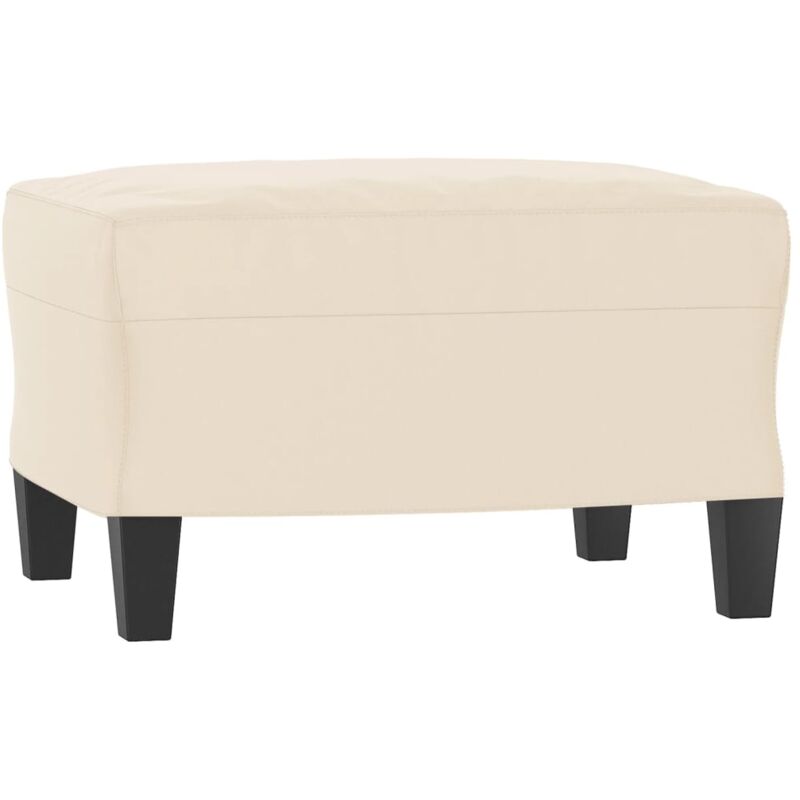 Repose-pied Beige 60x50x41 cm Tissu microfibre Vidaxl