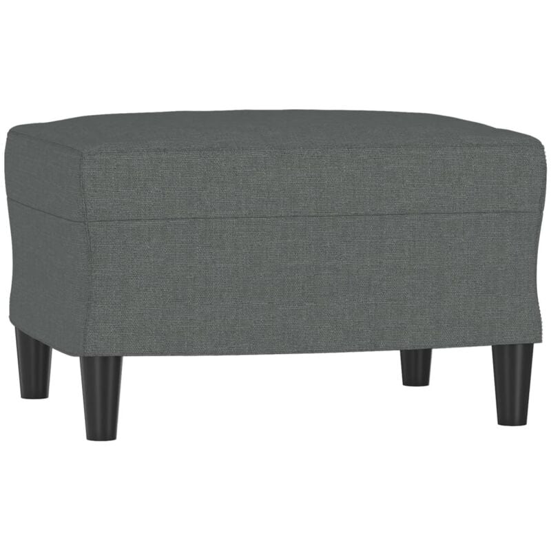 Repose-pied Gris foncé 60x50x41 cm Tissu
