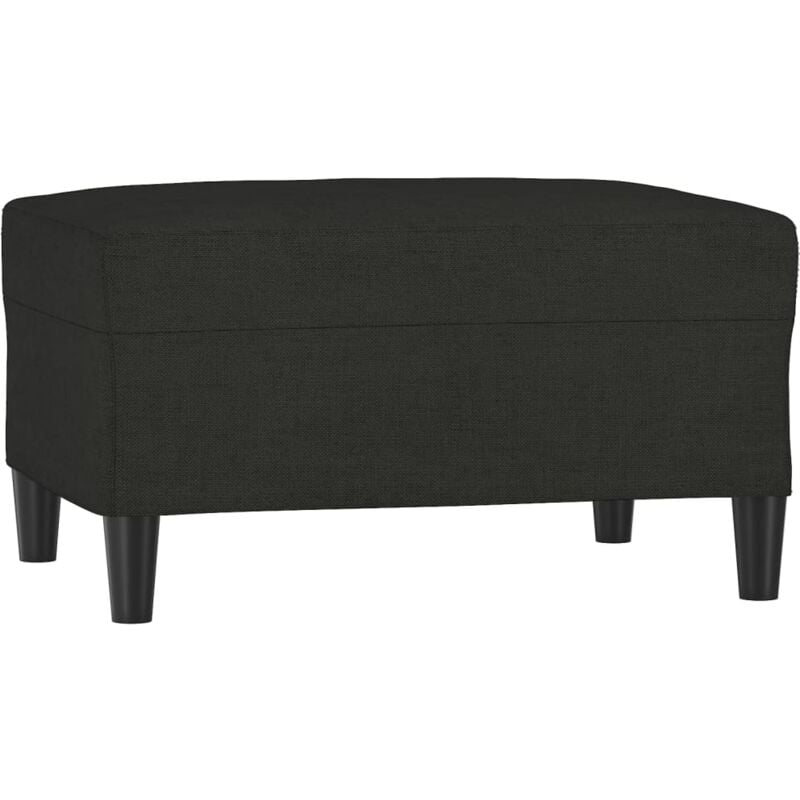 Repose-pied Noir 70x55x41 cm Tissu Vidaxl