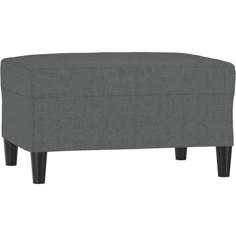 Repose-pied Gris foncé 70x55x41 cm Tissu vidaXL