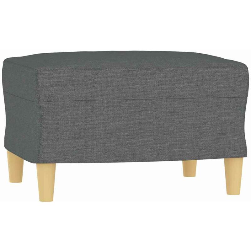 Repose-pied Gris foncé 60x50x41 cm Tissu Vidaxl