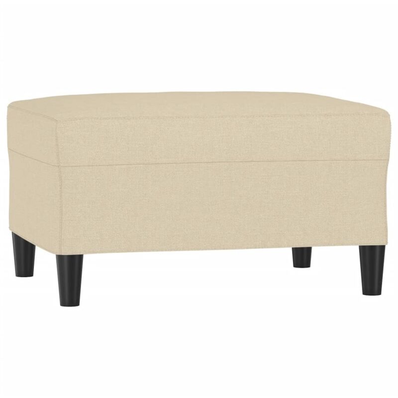 Repose-pied Crème 70x55x41 cm Tissu Vidaxl