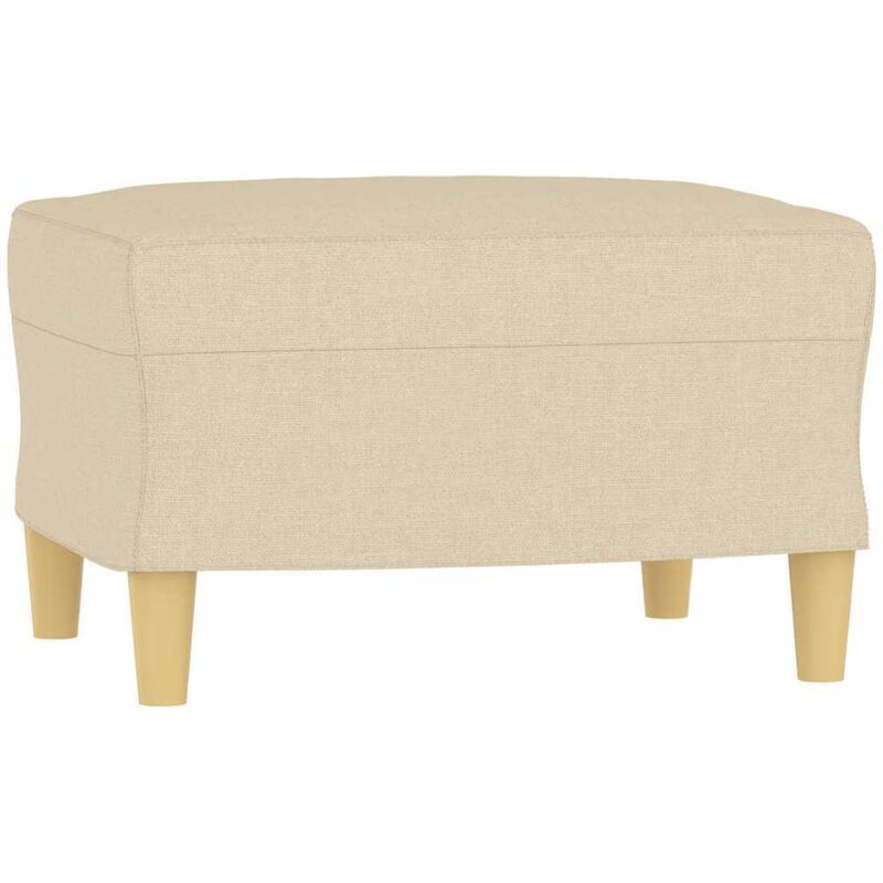 Repose-pied Crème 60x50x41 cm Tissu Vidaxl