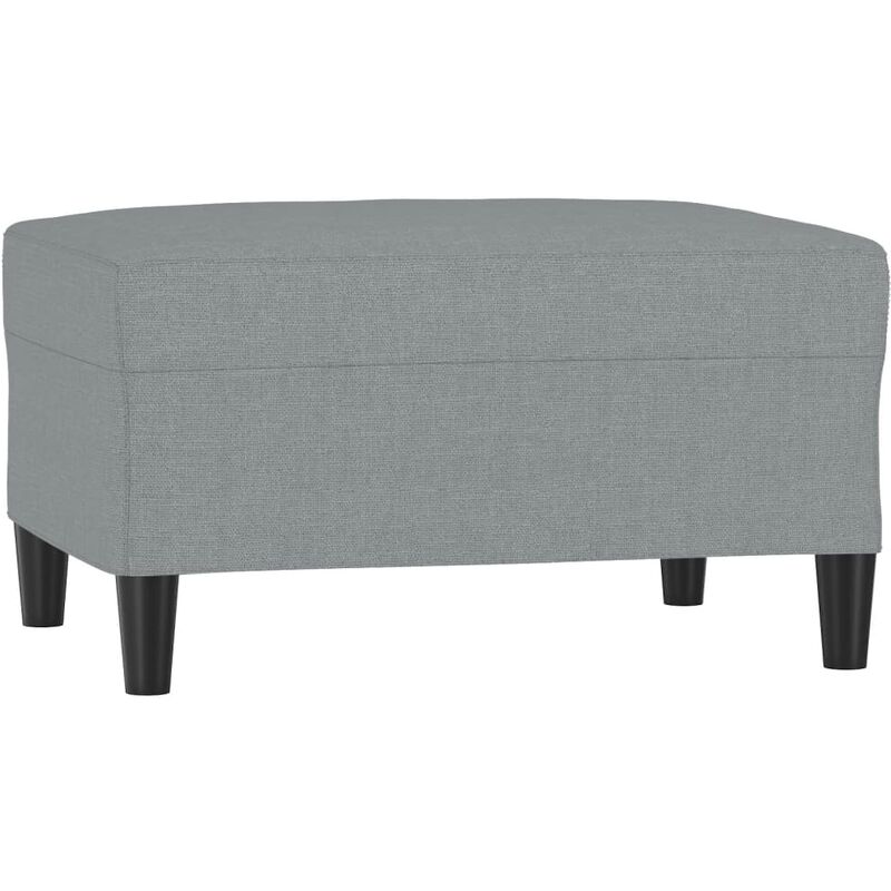Repose-pied Gris clair 70x55x41 cm Tissu vidaXL