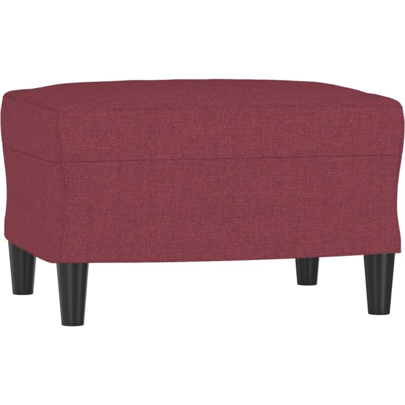 Repose-pied Rouge bordeaux 60x50x41 cm Tissu vidaXL
