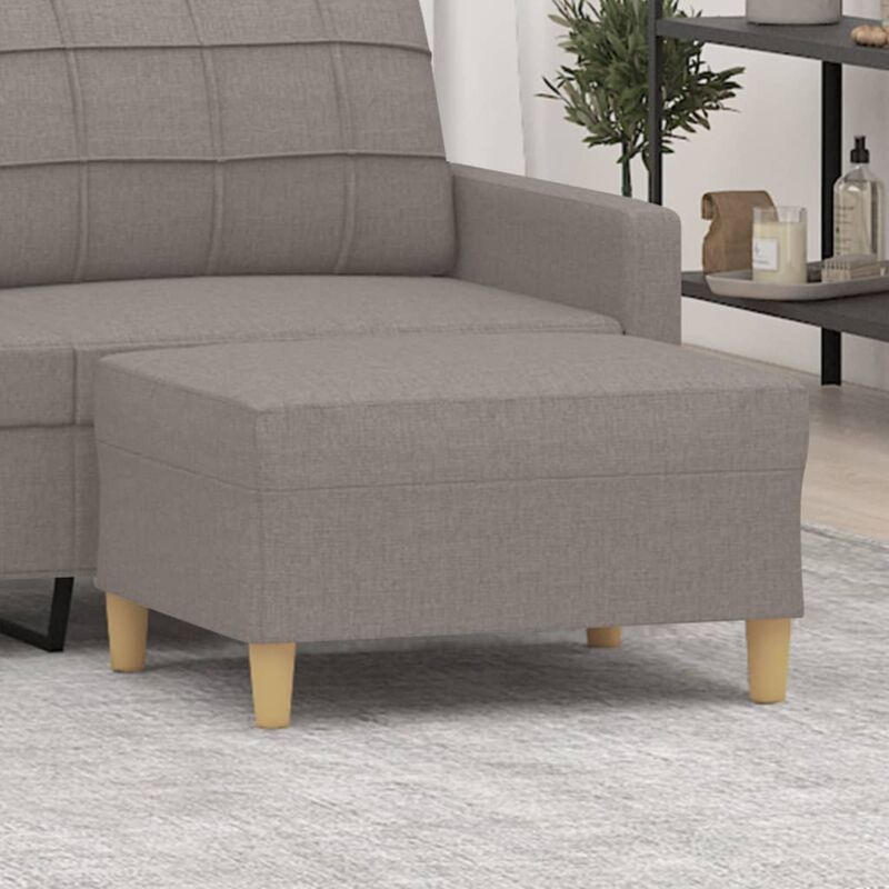 Repose-pied Taupe 70x55x41 cm Tissu - Vidaxl