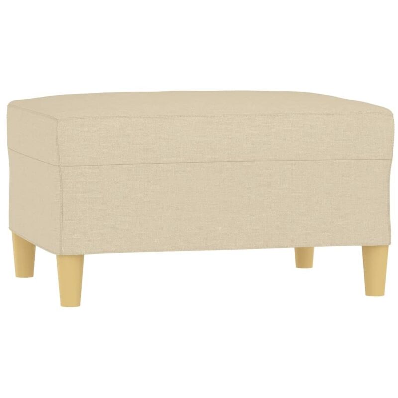 Repose-pied Crème 70x55x41 cm Tissu Vidaxl