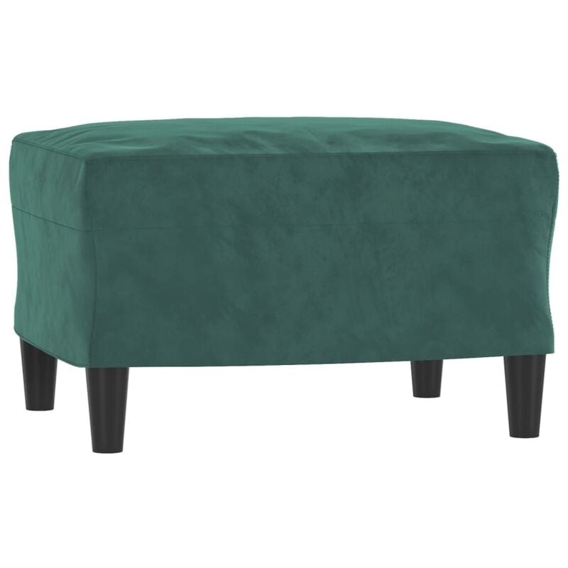 Repose-pied,Pouf Vert foncé 60x50x41 cm Velours Vidaxl 895975