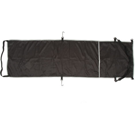 Repose-pieds d'avion - Housse de hamac ergonomique améliorant la circulation sanguine - Hamac repose-pieds réglable pour voyages en plein air et en bus - Noir