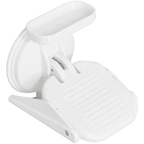 Repose-pieds de douche sans perçage avec ventouse, repose-pieds pour pédicure