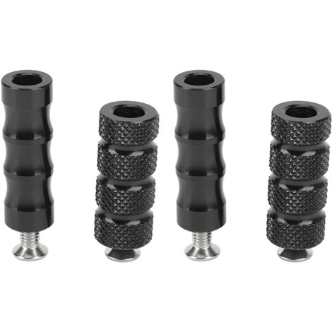 Repose-pieds de frein de moto, 2 paires, processus de placage CNC, ajustement précis pour boulons de montage M6 6mm, moto noire