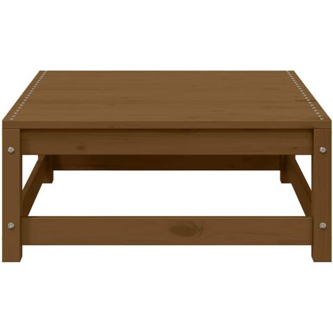 Repose-pieds de jardin， Pouf de jardin，Tabouret avec coussins lot de 2 bois pin massif CFW52707