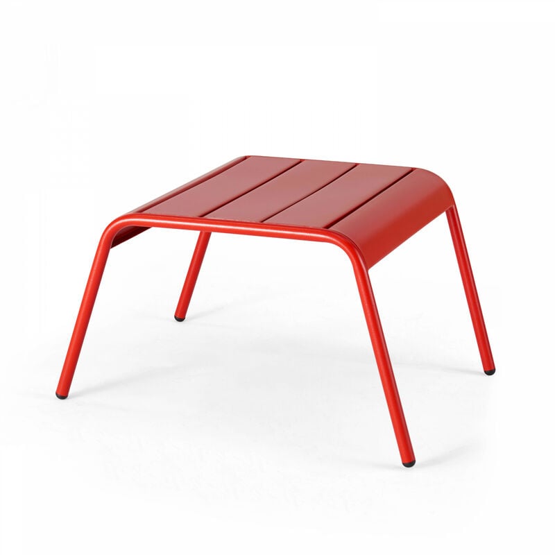 Repose-pieds en métal Palavas - Rouge - Rouge