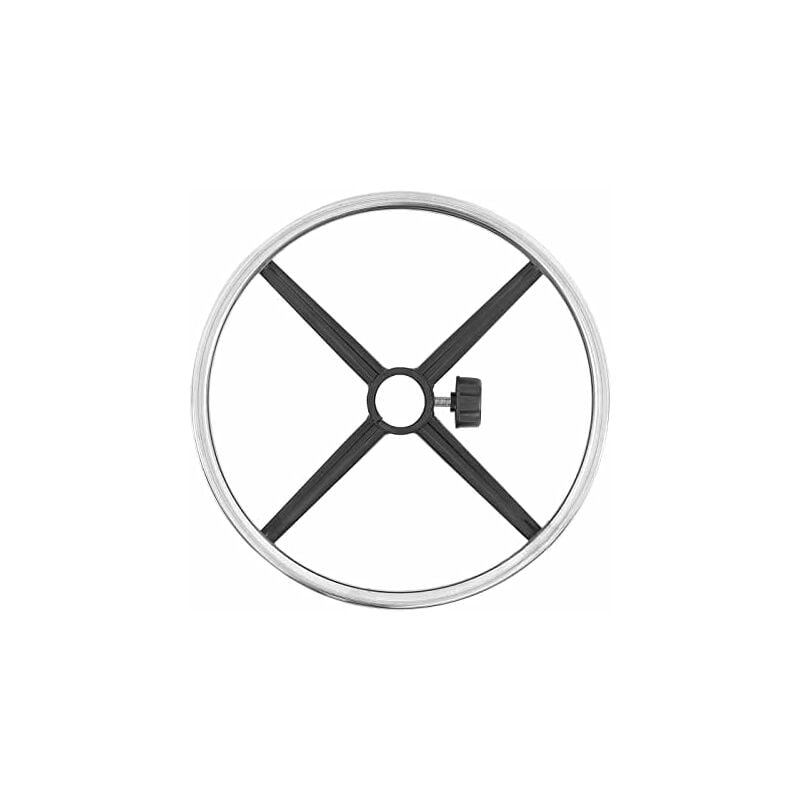 Repose-pieds en métal chromé pour chaise de bureau 40,6 cm de diamètre