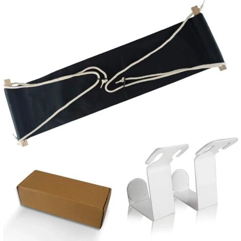 Repose-pieds hamac, hamac de bureau, repose-pieds portable avec crochets, hamac repose-pieds pour voiture, bureau, voyage