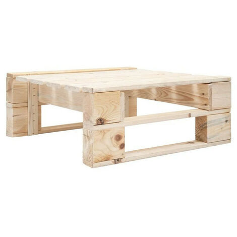 Repose-pieds palette pin massif clair Farsa