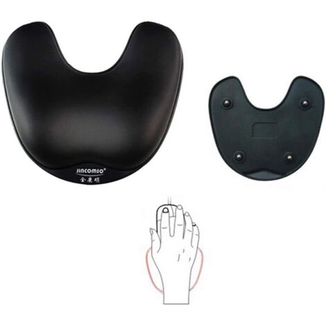 Repose-poignet de souris en mousse à de forme avec boules rotatives à 360 degrés,