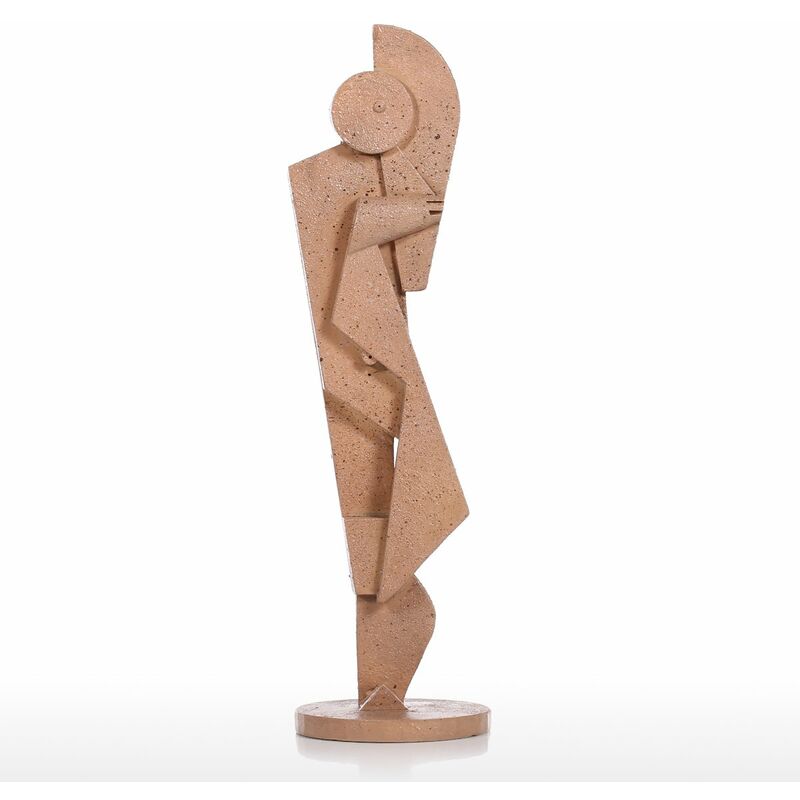 

Tooarts - Reproductor de tuba Decoracion creativa del hogar Textura de piedra arenisca Sensacion Artesania Escultura de personaje abstracto Muebles