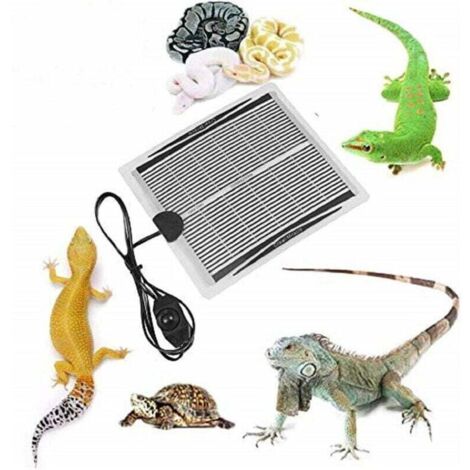 Reptile Heat Mats, 15W Reptile Heat Pad - Adjustable Temperature Terrarium Heating Mat for Reptiles, Turtles, Snakes, Lizards, Geckos, Spiders, Caterpillars - Aquarium Heat Mat