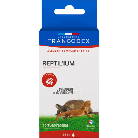 Reptil'ium 24 ml solidité de la carapace et du squelette pour tortue et reptile - Francodex - Multicolor