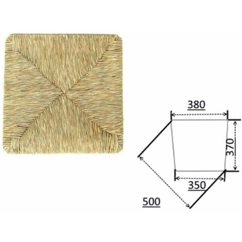 Repuesto de paja de barro modelo Silvana 427 para sillas de madera