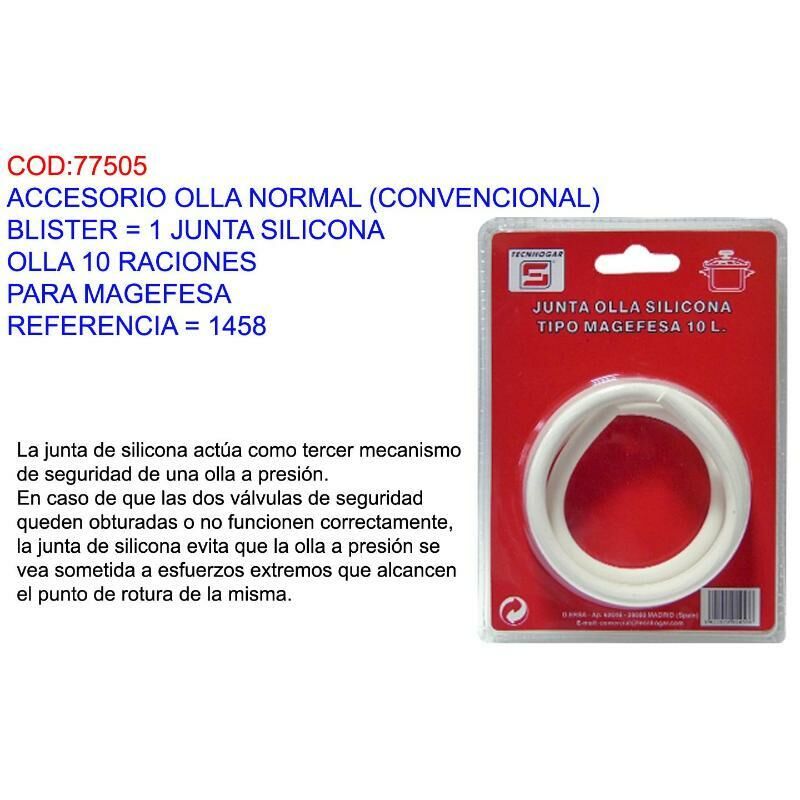 

accesorio olla normal bl 1 junta silicona 10racion magefesa 1458 - Mibricotienda