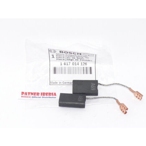 Repuesto original BOSCH 1617014126  Juego de escobillas para GBH11DE, GBH10DC, GSH10C, GSH11E
