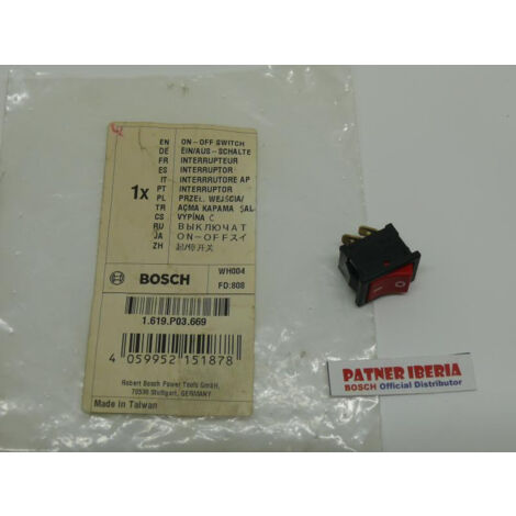 Repuesto original BOSCH 1619P03669  Interruptor On-Off