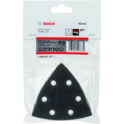 Repuesto original BOSCH 2608601137 Base blanda para lijadoras de la gama GDA PDA PSM y PRIO