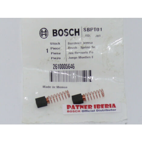 Repuesto original BOSCH 2610005646  Juego de escobillas de carbono