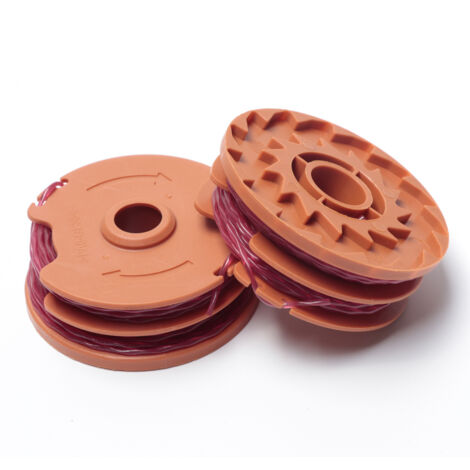 Repuesto para cuerda de corte de nailon WORX WA0007 WG105 106 108 109 112 113 115 124 carretes de cuerda para cuchilla de césped carrete con cabezal de cuchilla para césped  3 piezas (tapa no incluida