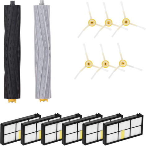 Repuestos de filtros y cepillos para aspiradoras iRobot Roomba serie 980, 960, 900, 890, 880, 870, 860 y 800. Kit de accesorios de repuesto.