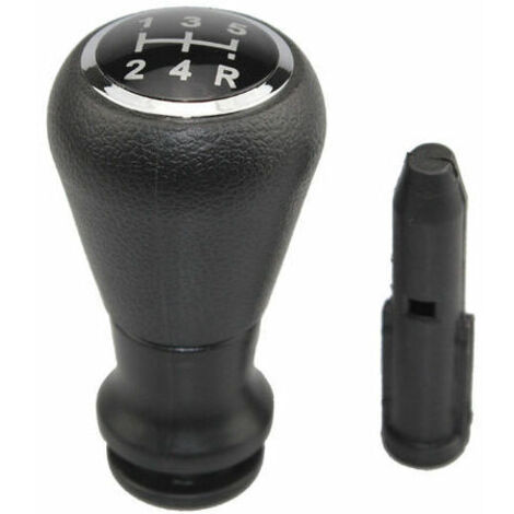 Repuestos de pomo de cambio de marchas de 5 velocidades para Citroen Peugeot 206 207 307, color negro