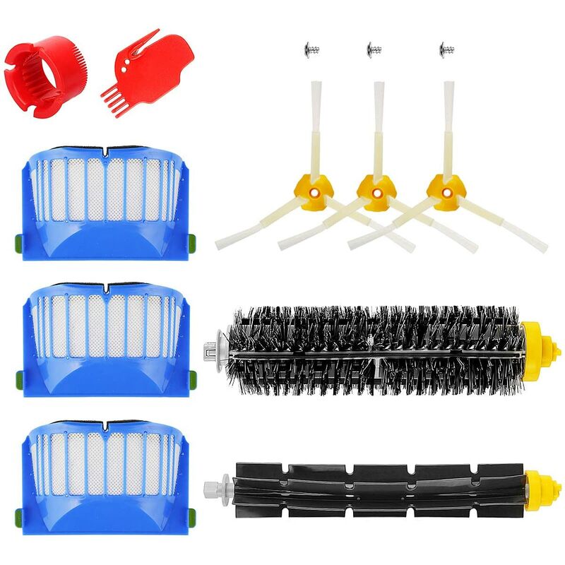 

Repuestos para kit de mantenimiento Roomba serie 600 kit de limpieza para 650620651621615616605 kits de 10 MULTI-WAY