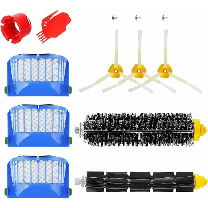 

Repuestos para kit de mantenimiento Roomba serie 600 kit de limpieza para 650620651621615616605 kits de 10 MULTI-WAY