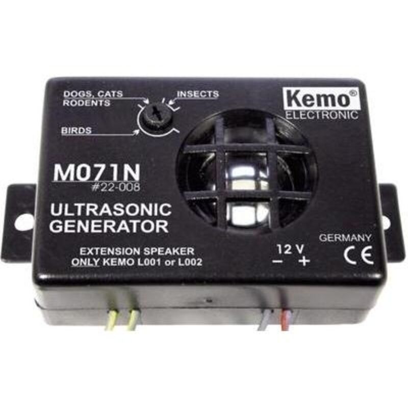 Kemo - Répulseur d'animaux multiple fréquence M071N pour l'intérieur/extérieur