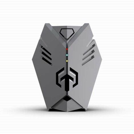 Répulseur de souris à ultrasons haute puissance Répulseur d'insectes Répulseur de moustiques multifonctionnel Fréquence réglable à 3 vitesses Ensemble de 2 pièces Gris