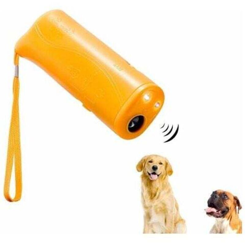 Répulsif 3 en 1 Anti-Aboiement, 3 in 1 Handheld Ultrasons Bouchon Anti-aboiement pour Chien à ultrasons LED Portable Anti-aboiement Anti-aboiement et