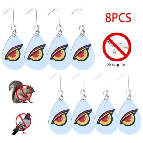 Répulsif à Oiseaux Réfléchissant, Effaroucheur Anti-Pigeons en Acrylique pour Fenêtres, Arbres Fruitiers et Potagers