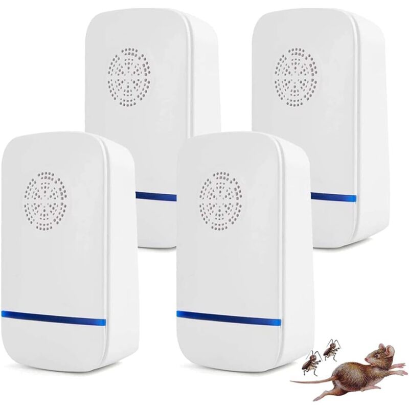 Fitags - Répulsif à ultrasons contre les moustiques, répulsif à ultrasons, répulsif contre les moustiques, plug-in anti-moustiques, souris, cafards,