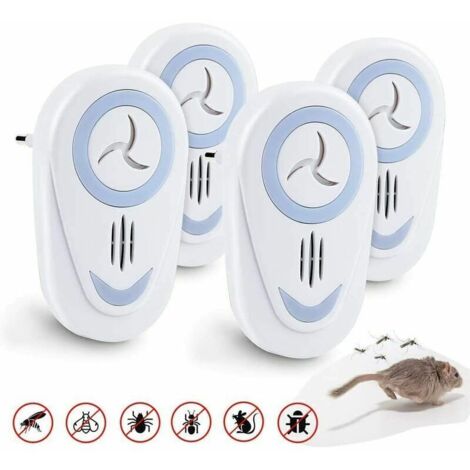 Répulsif à ultrasons contre les moustiques, répulsif contre les insectes et les rongeurs, répulsif contre les moustiques d'intérieur électronique pour souris, souris, moustique, cafard, mouches, cafar