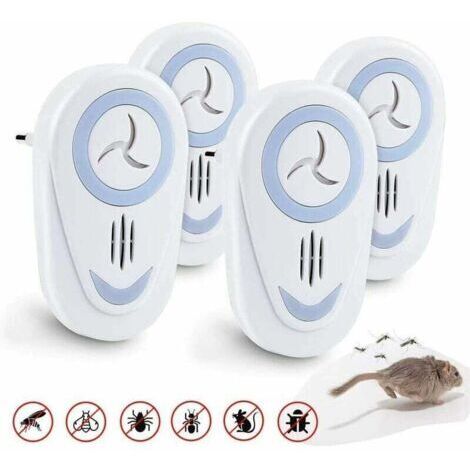 Répulsif à ultrasons contre les moustiques, répulsif contre les insectes et les rongeurs, répulsif contre les moustiques d'intérieur électronique pour souris, souris, moustique, cafard, mouches, cafar