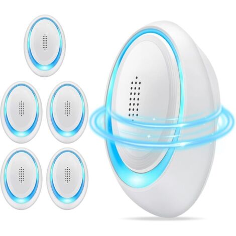 Répulsif à ultrasons pour intérieur, anti-rongeurs, antiparasitaire électronique pour cafards, punaises, fourmis, moustiques et araignées, Lot de 6