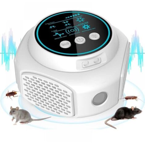 Répulsif À Ultrasons Souris Rats - 300 M² - Couverture 360° - 3 Modes - Alimentation USB