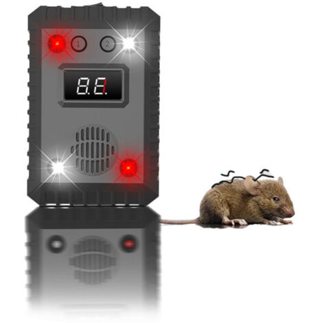 Répulsif Anti Martre, Repulsif Ultrason Anti Rongeur pour Voiture Haute fréquence, Anti Souris et Rats pour Moteur de Voiture, Repulsif Pigeon avec Stroboscopique, Protéger Voiture et Votre Maison