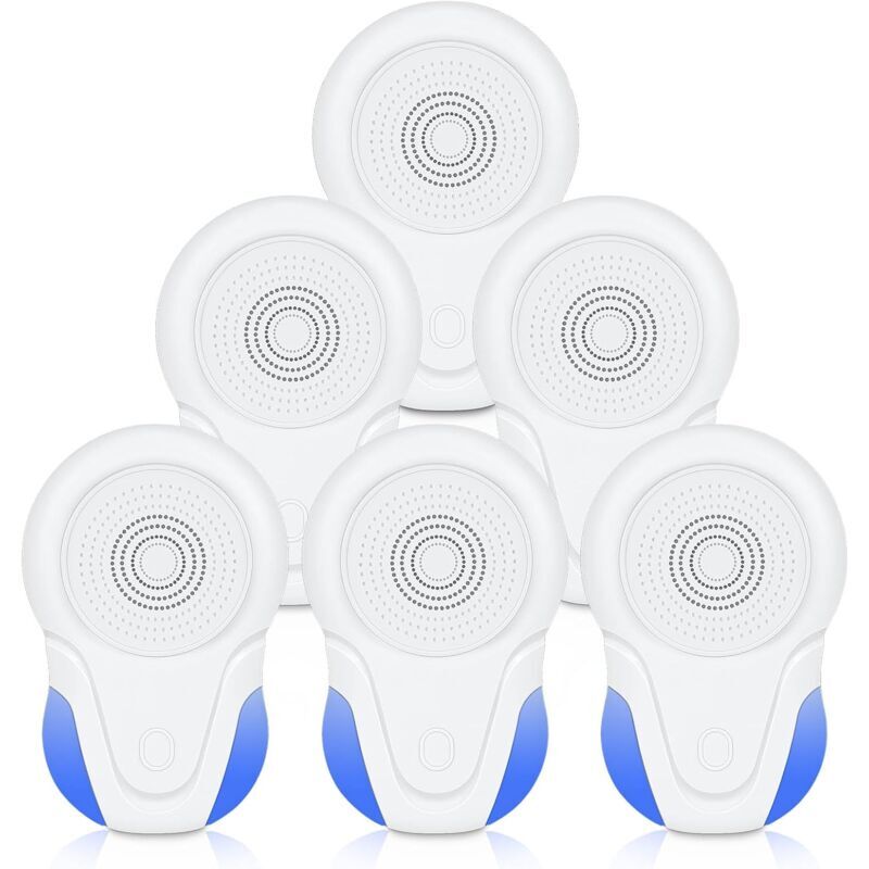 Trimec - Répulsif antiparasitaire à ultrasons, prise antiparasitaire électronique, répulsif contre les rongeurs d'intérieur, pour insectes, souris,