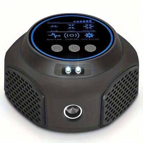 Répulsif antiparasitaire intelligent à ultrasons, pour intérieur et extérieur, pour garage, réglementation européenne, noir