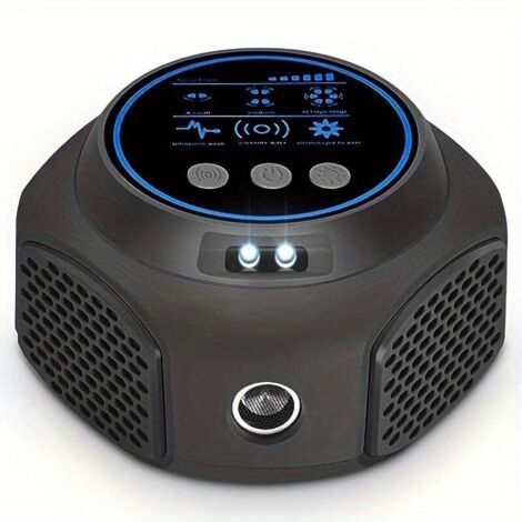 Répulsif antiparasitaire intelligent à ultrasons, pour intérieur et extérieur, pour garage, réglementation européenne, noir
