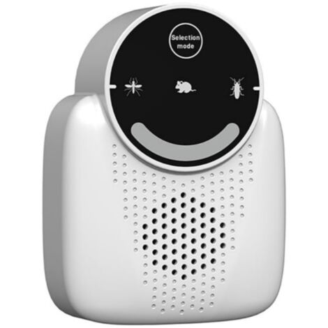 Répulsif antiparasitaire ultrasonique amélioré 5.0, répulsif anti-souris et insectes d'intérieur sans radiation, appareil électronique noir pour souris, rats et araignées