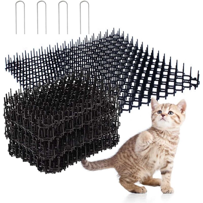 Repulsif Chat Exterieur, 12 Pièces Repulsif Chat, Noire Repulsif Chat